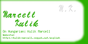 marcell kulik business card